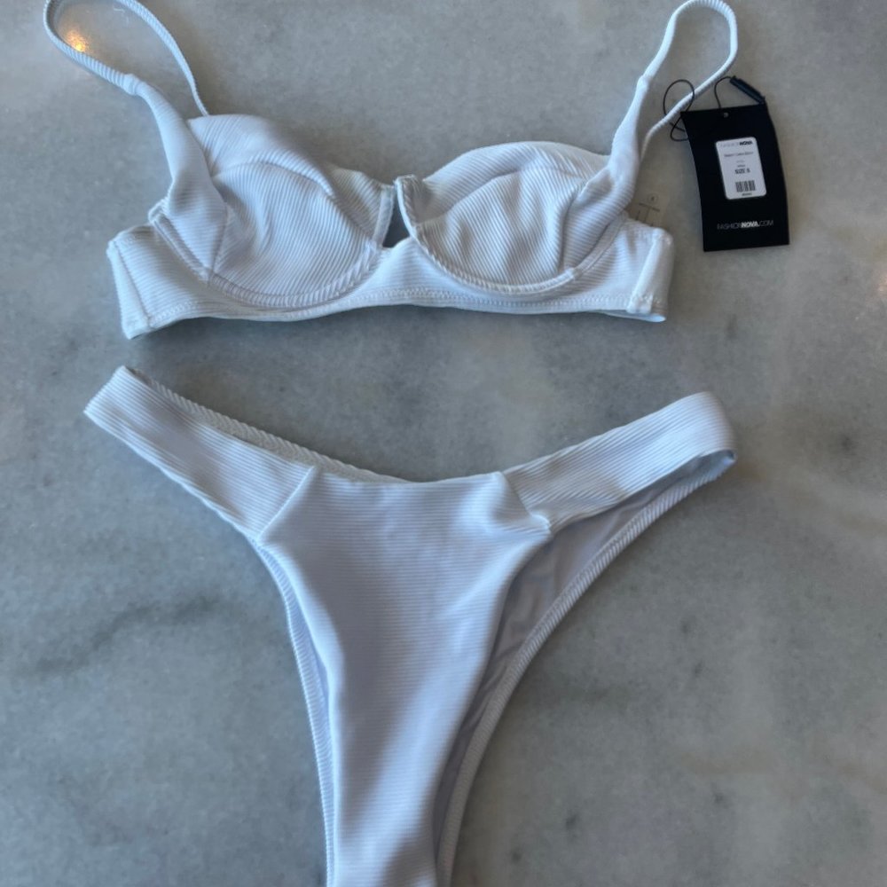White bikini